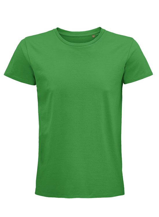 Camiseta de algodón orgánico de color liso para hombre
